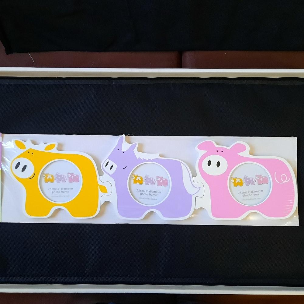 3 puzzle animals photo frame